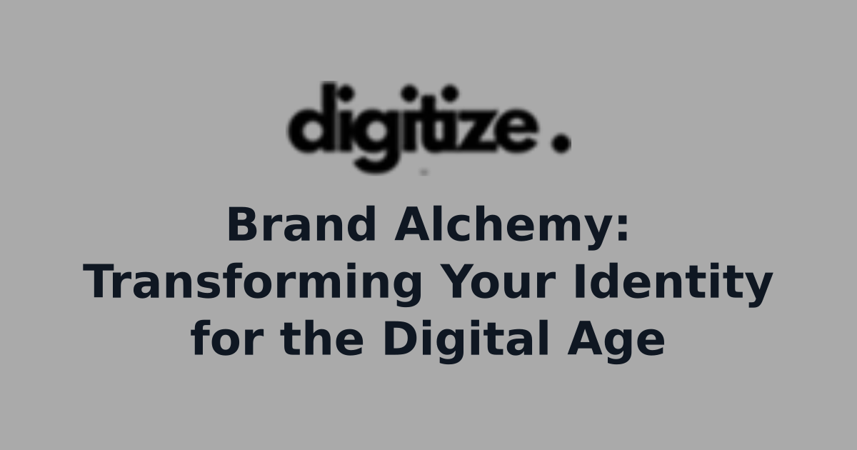 Cover graphic for a guide on refreshing brand identity, covering archetype, brand story, visual identity, and launch for digital channels